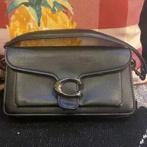 Coach Black Leather Shoulder Bag
